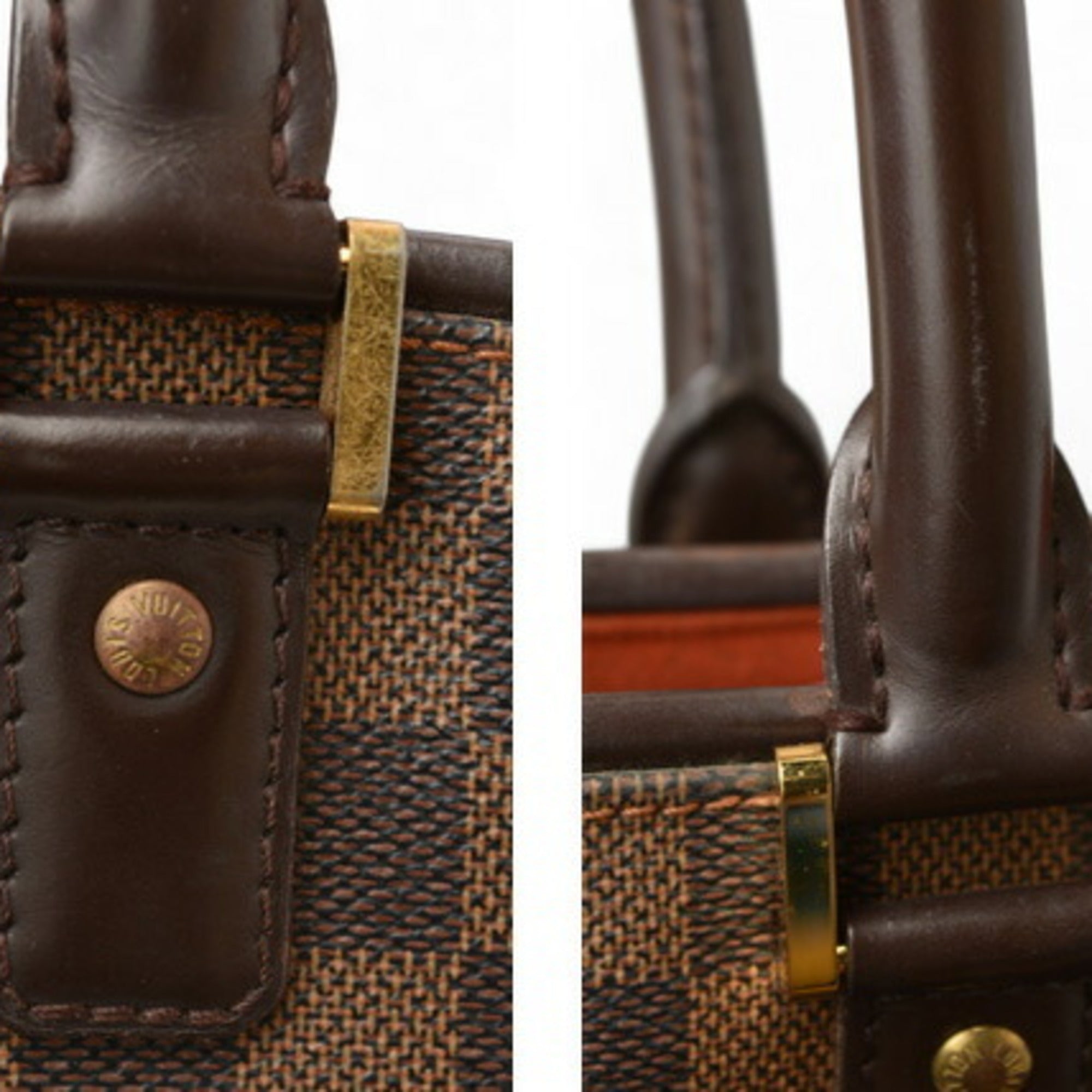 Louis Vuitton Damier Canvas Ebene Damier Canvas Shoulder Bag Tote Bag