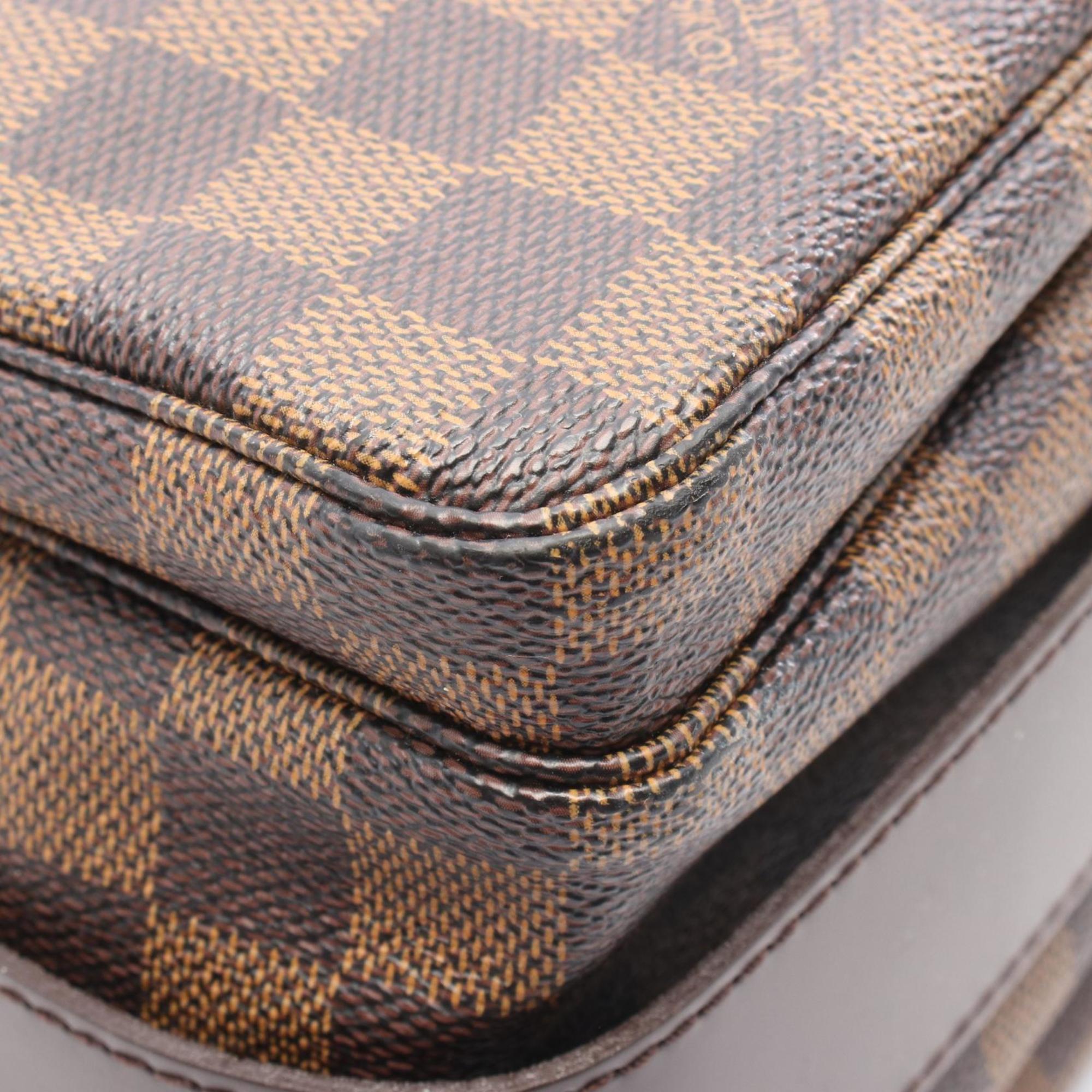 Louis Vuitton Brown Ebene Coated Canvas Leather Shoulder Bag