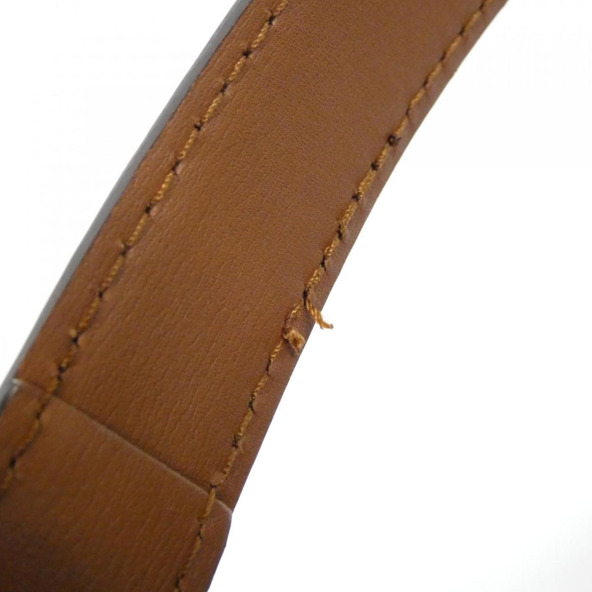 Louis Vuitton Marron Coated Canvas Leather Shoulder Bag