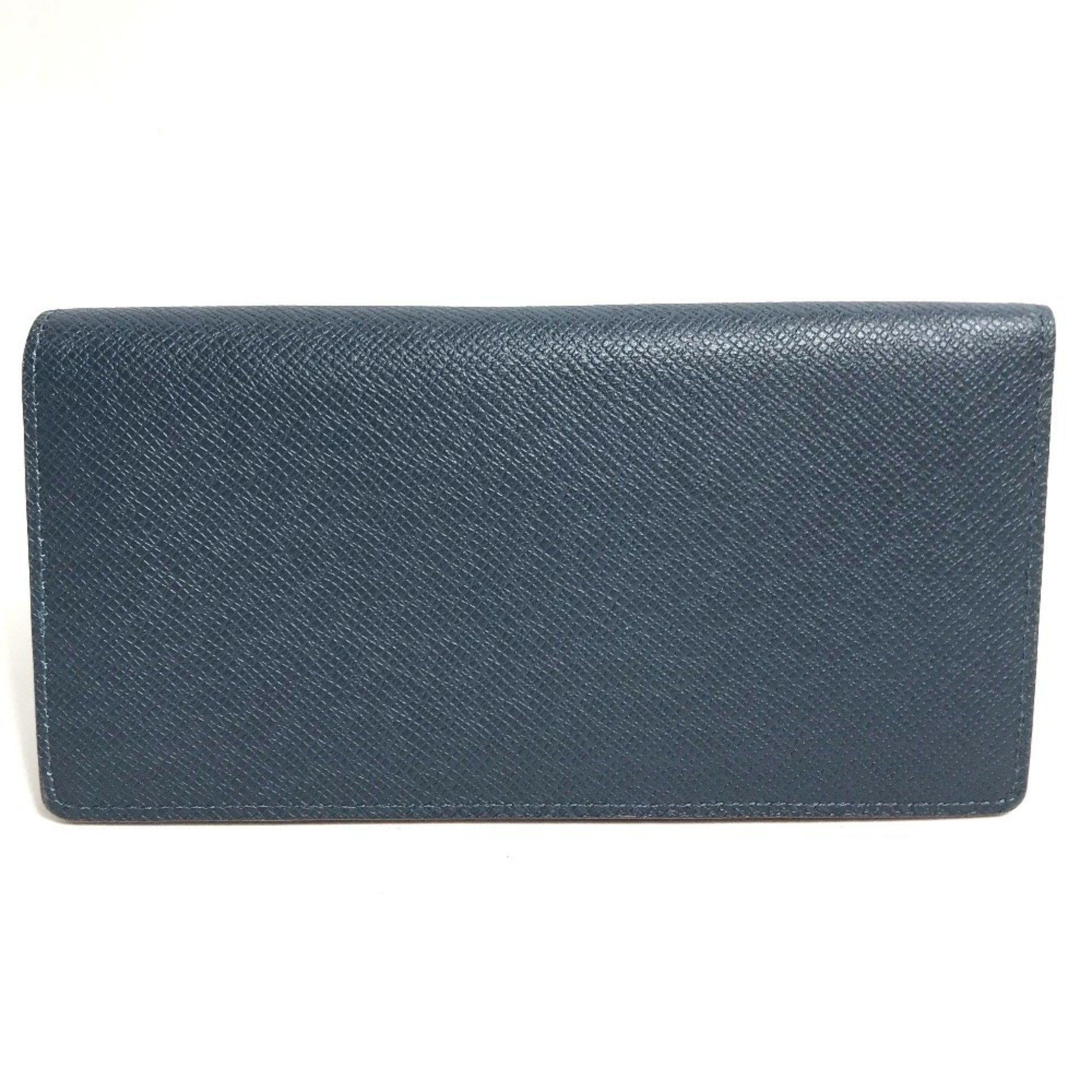 Louis Vuitton Taiga Blue Ocean Taiga Leather Long Wallet