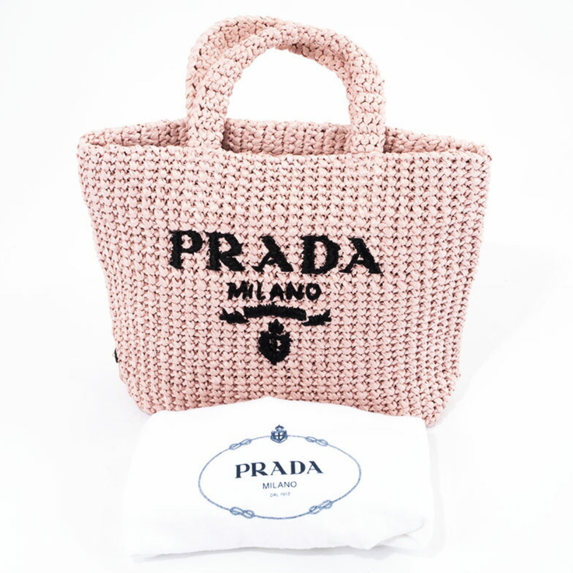 Prada Pink Viscose Tote Bag