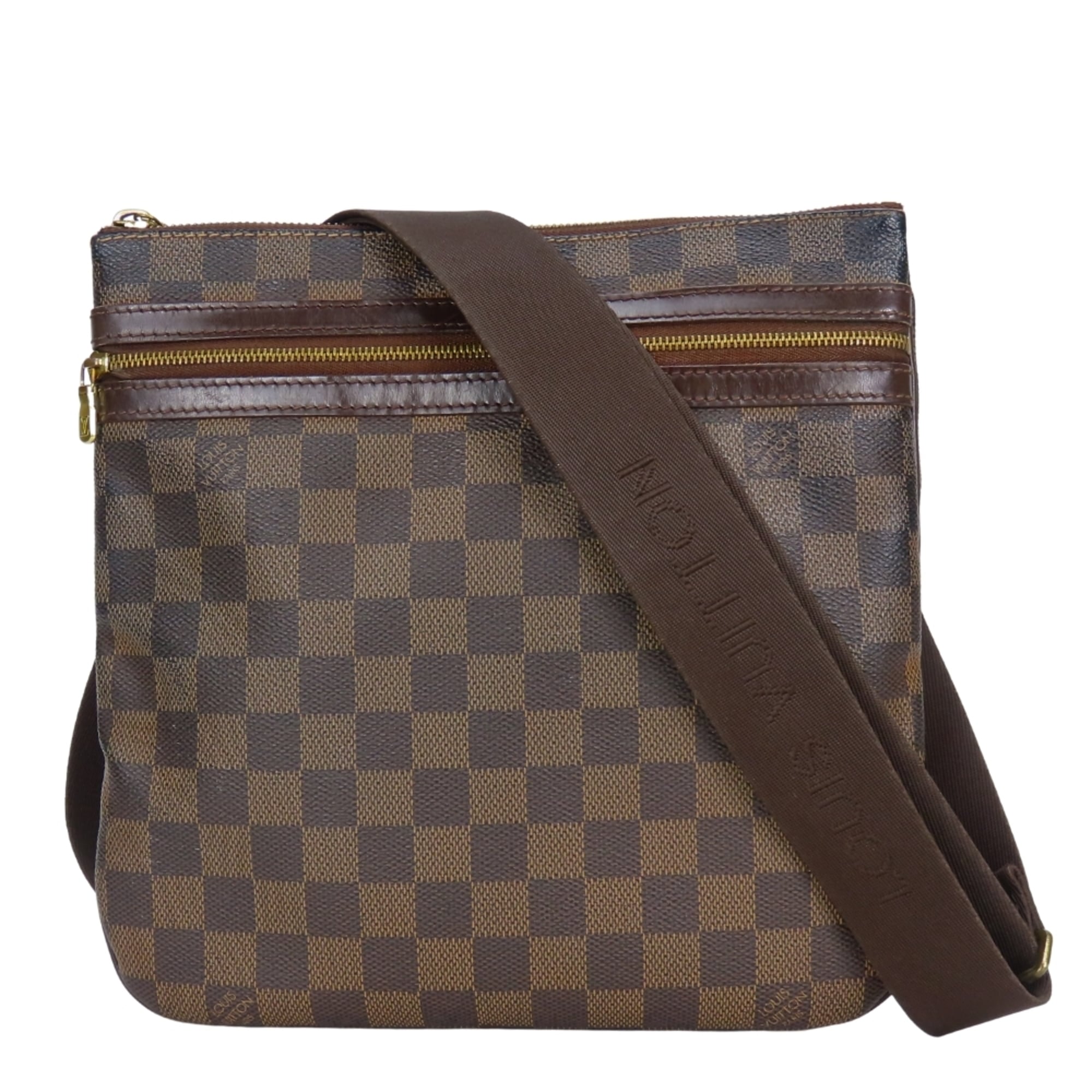 Louis Vuitton Brown Damier Canvas Ebene Damier Canvas Pochette Shoulder Bag