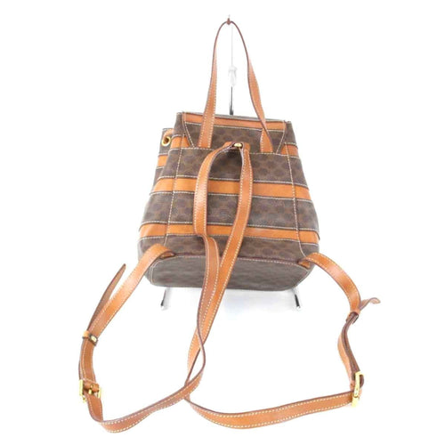 Celine Brown Pvc Leather Backpack