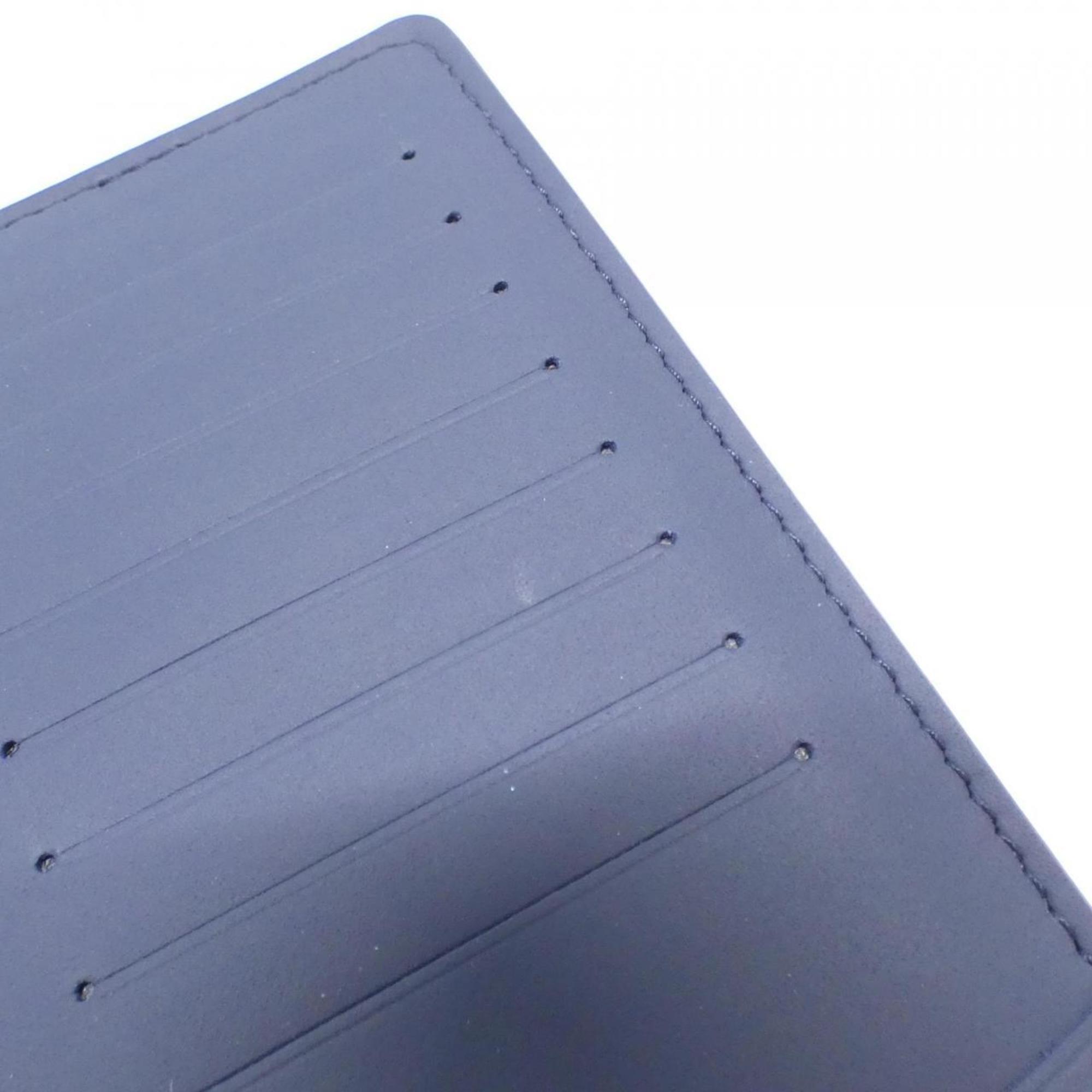 Louis Vuitton Navy Leather Long Wallet