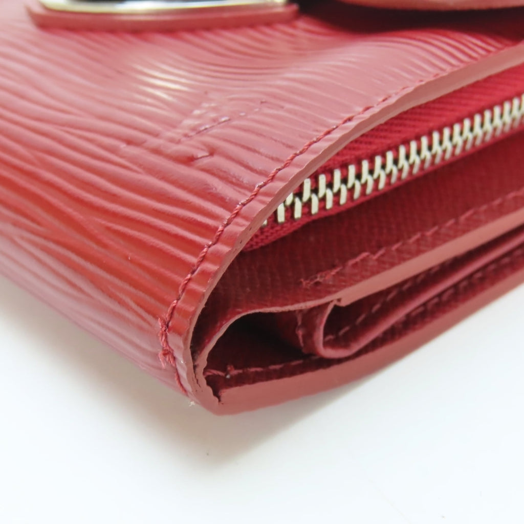 Louis Vuitton Ruby Epi Leather Wallet (Tri-Fold)