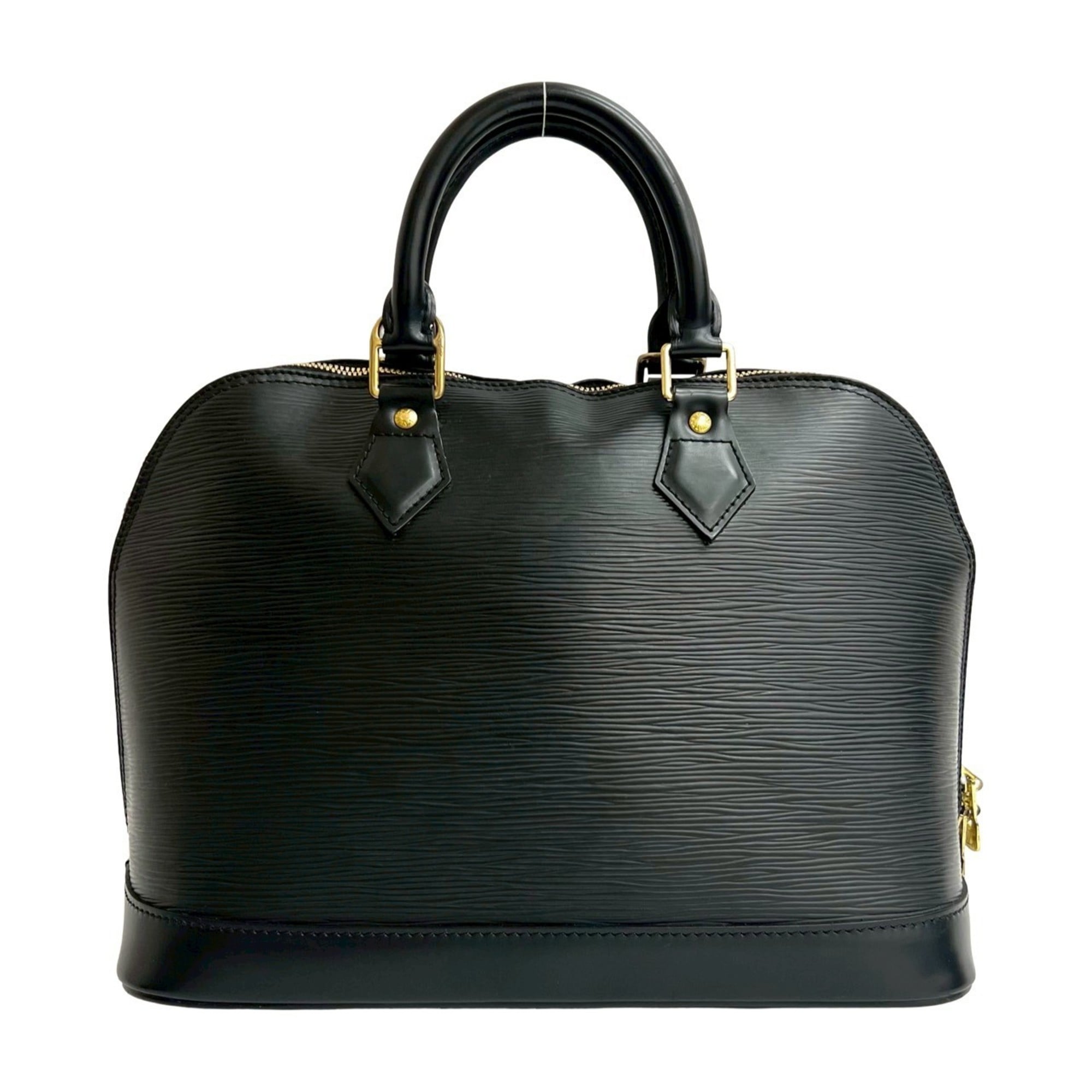 Louis Vuitton Black Epi Leather Handbag Tote Bag