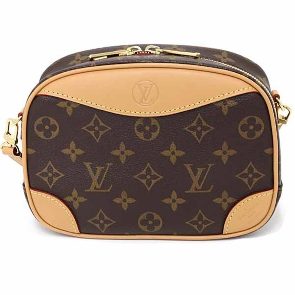 Louis Vuitton Brown Gold Monogram Monogram Leather Canvas Shoulder Bag
