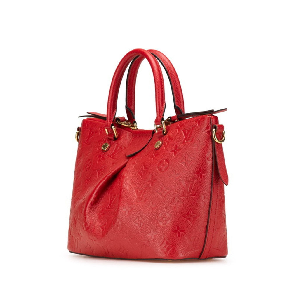 Louis Vuitton Cerise Red Color Leather Handbag Shoulder Bag