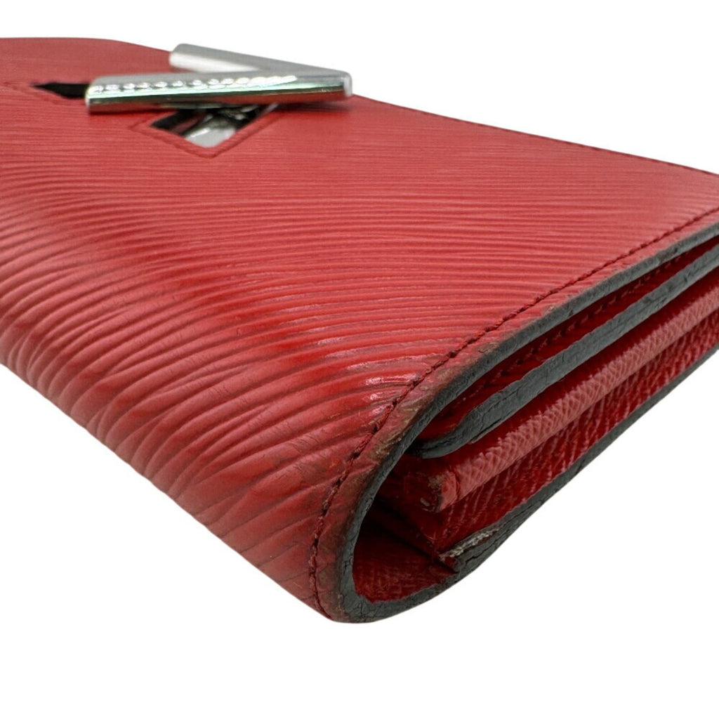 Louis Vuitton Red Color Epi Leather Long Wallet