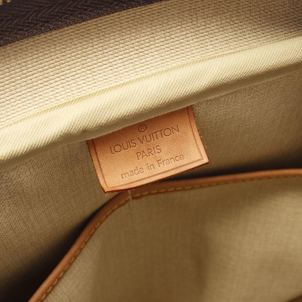 Louis Vuitton Brown Coated Canvas Handbag