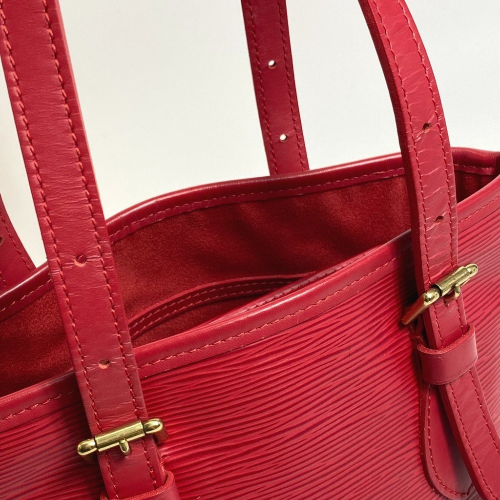 Louis Vuitton Red Color Rouge Epi Leather Pouch Shoulder Bag