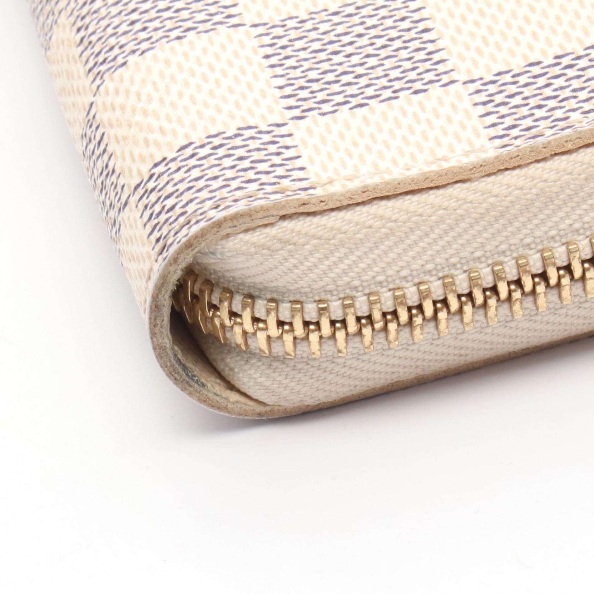 Louis Vuitton Damier Azur White Coated Canvas Long Wallet