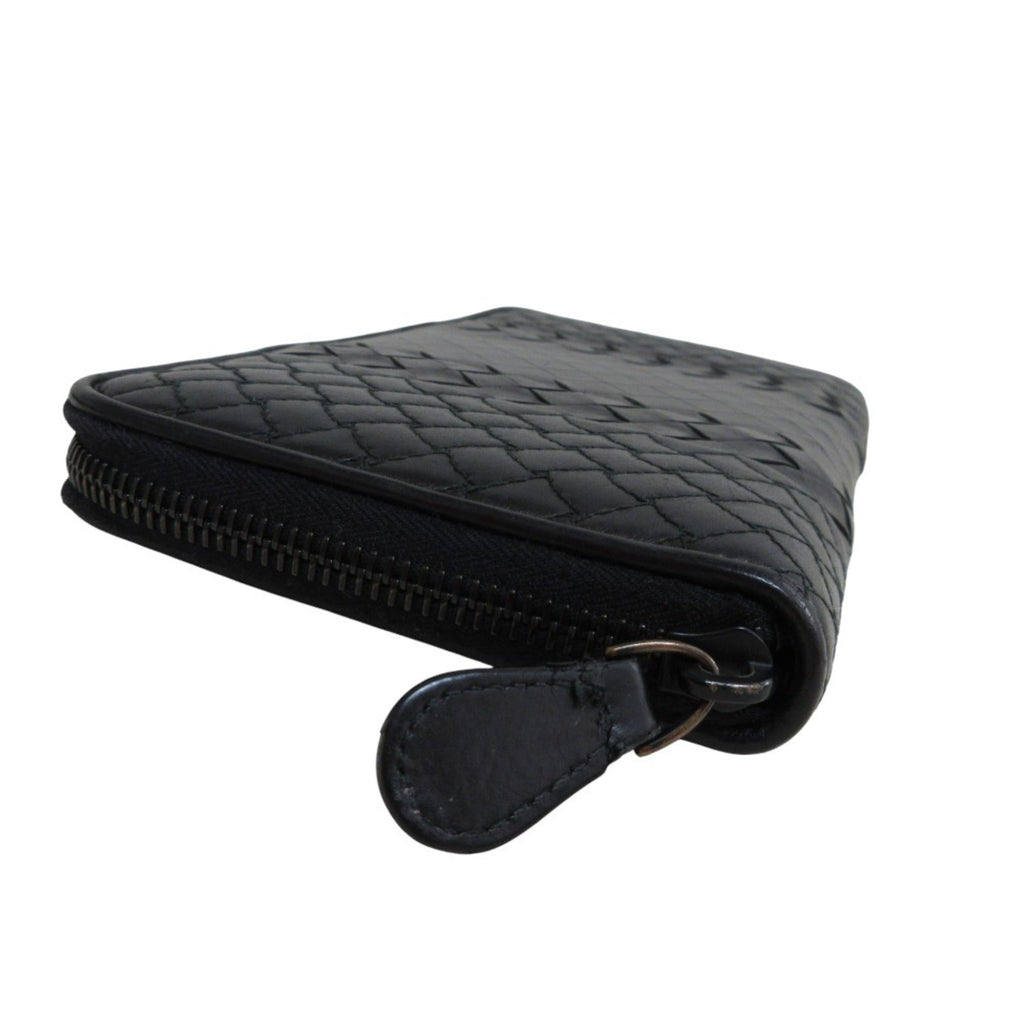 Bottega Veneta Black Leather Long Wallet (Bi-Fold)
