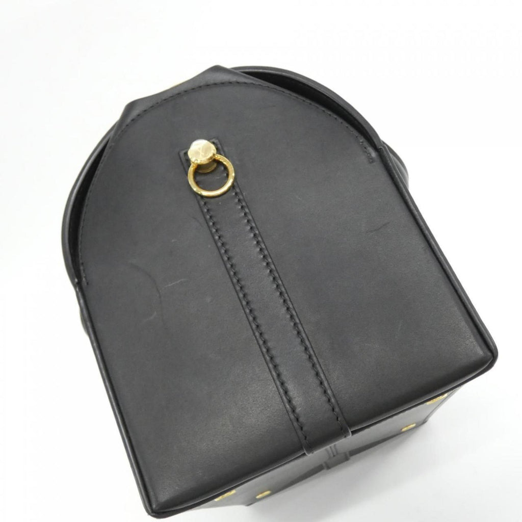 Louis Vuitton Black Leather Boston Bag