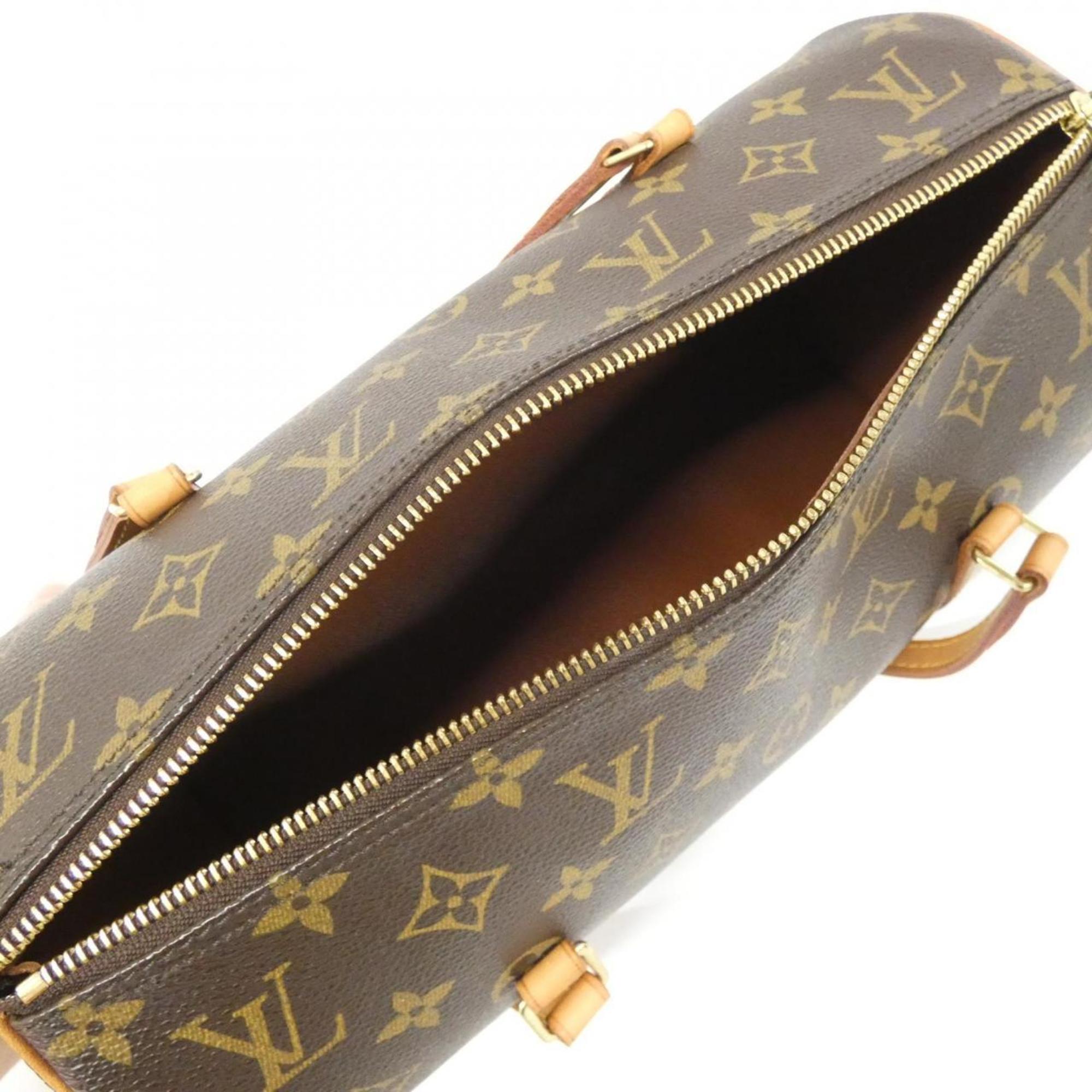 Louis Vuitton Marron Coated Canvas Handbag