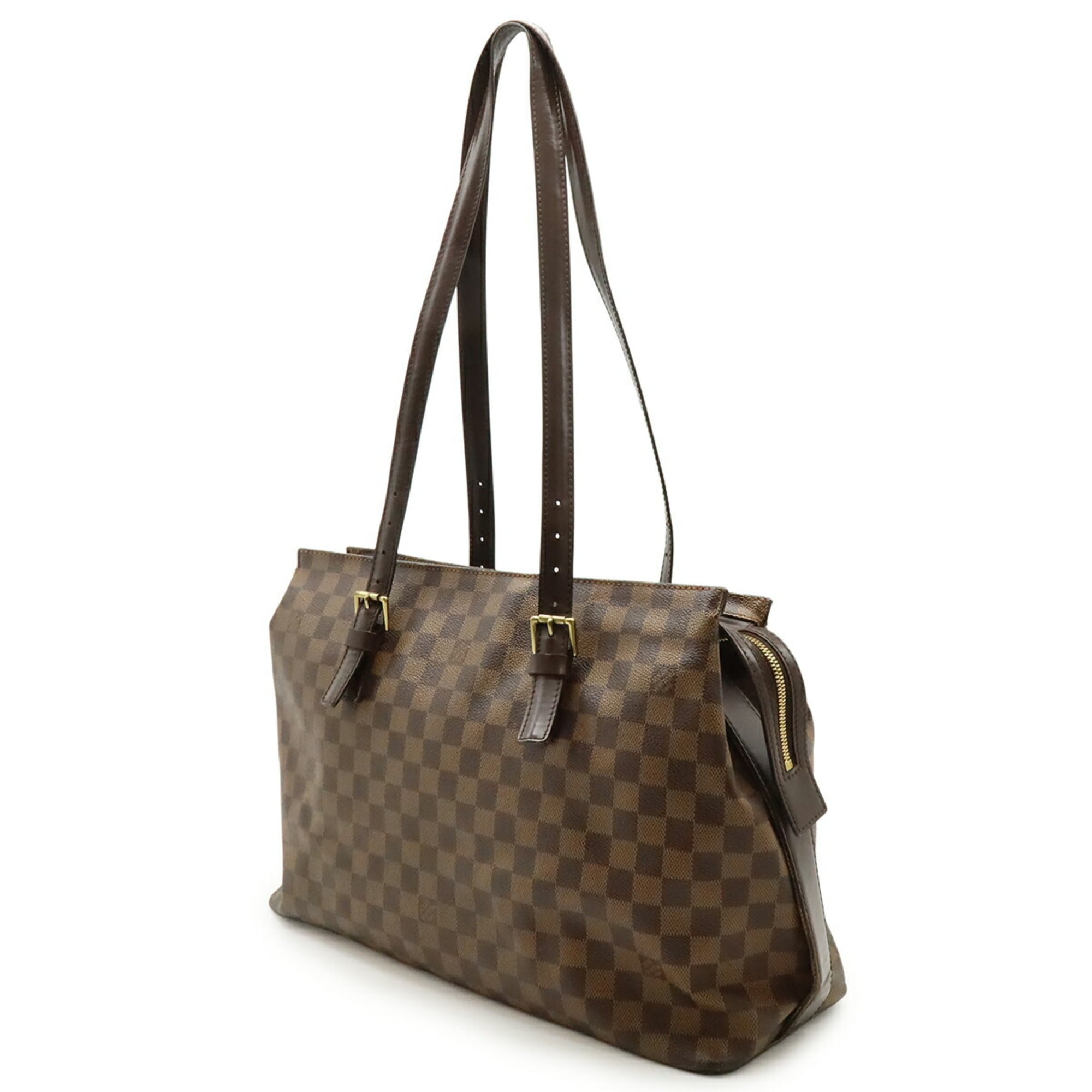 Louis Vuitton Damier Brown Pvc Shoulder Bag Tote Bag