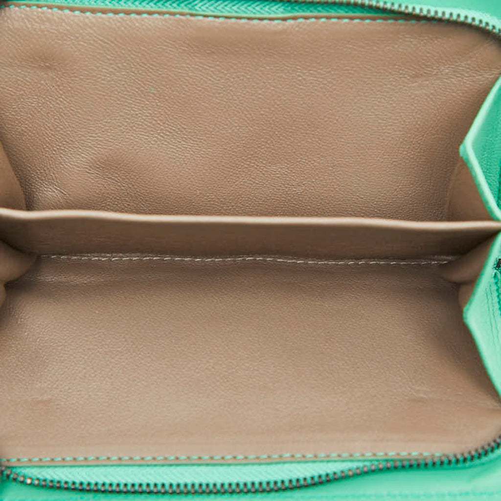 Bottega Veneta Green Leather Long Wallet