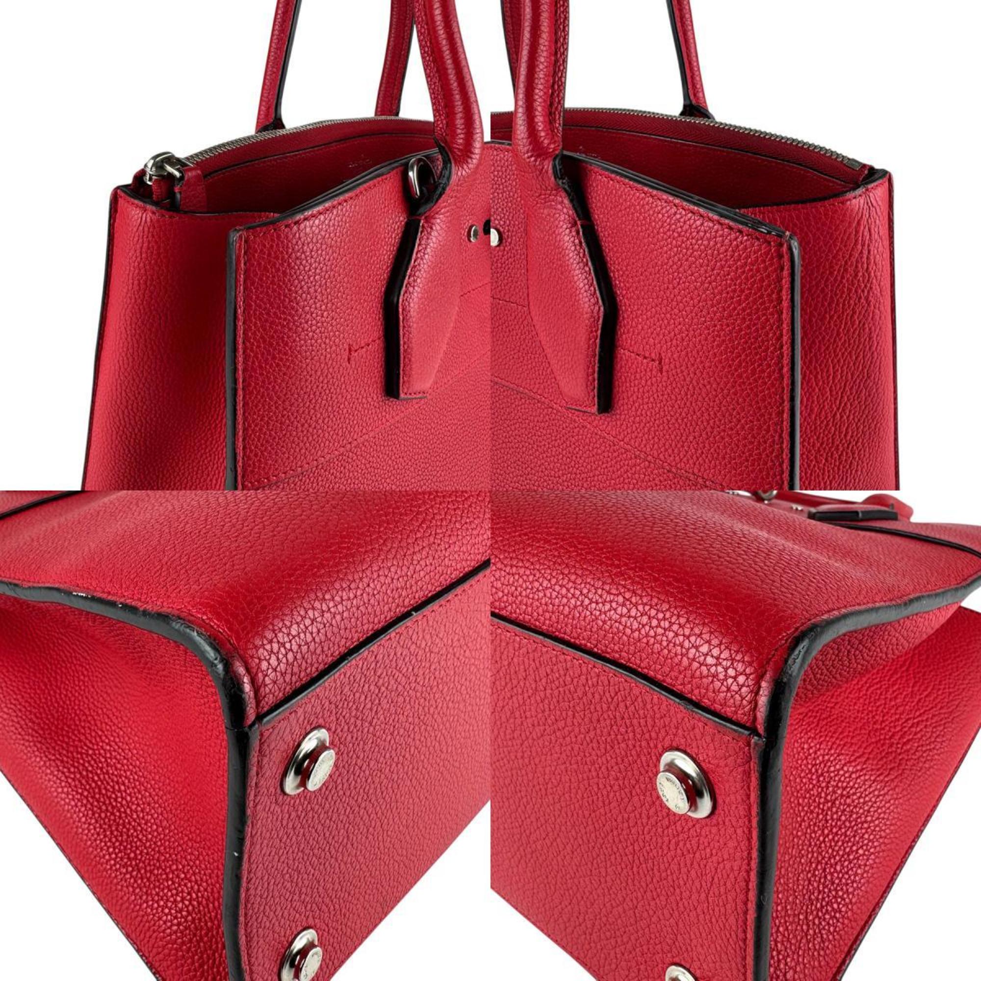 Louis Vuitton Red Color Leather Handbag Shoulder Bag