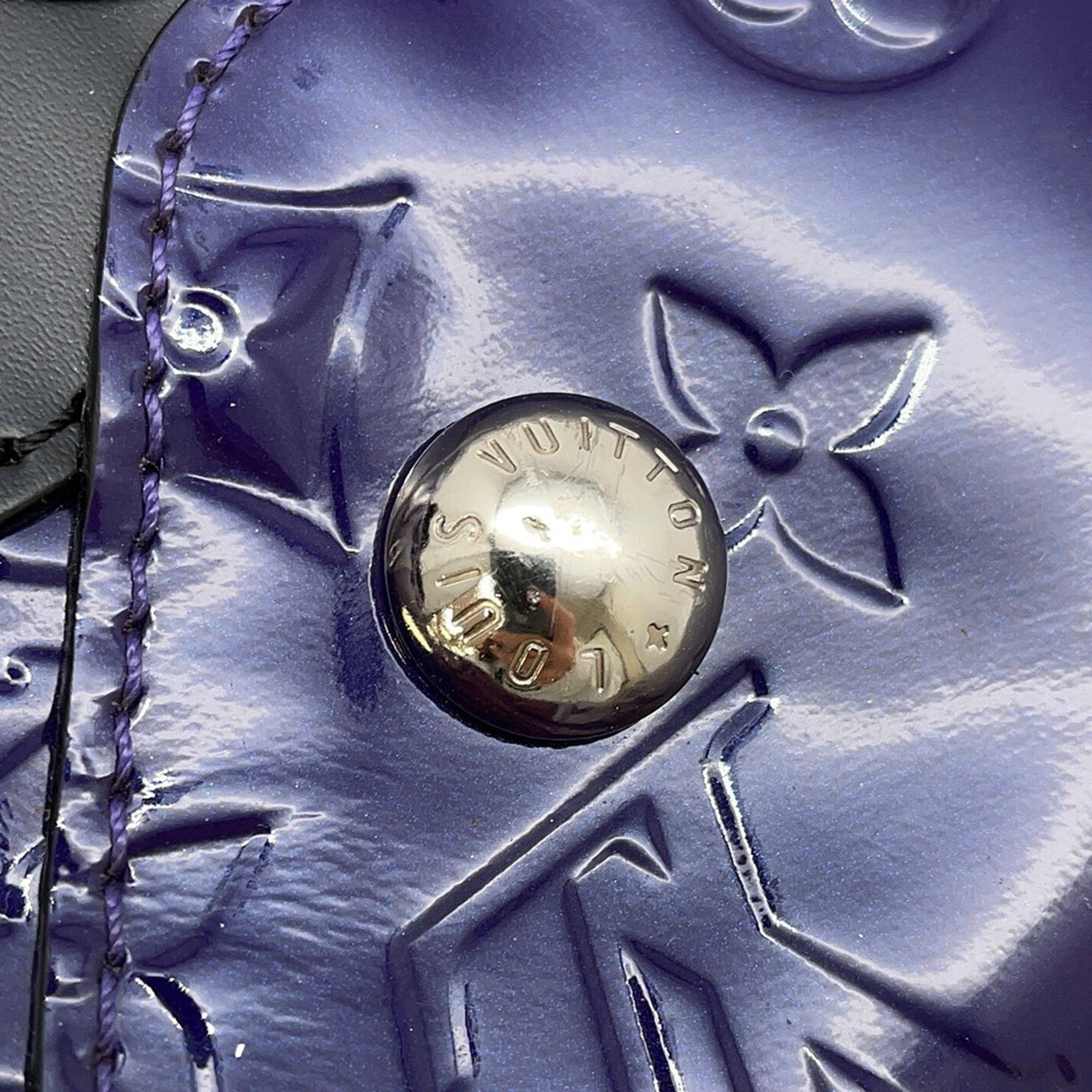 Louis Vuitton Monogram Noir Purple Monogram Vernis Handbag Shoulder Bag