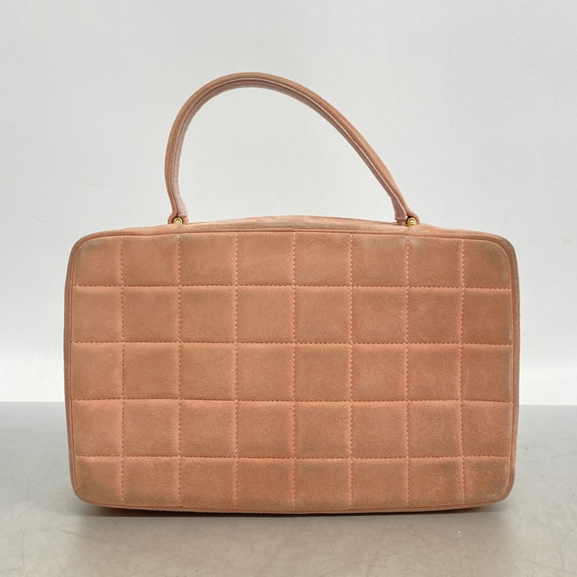 Chanel Pink Suede Handbag