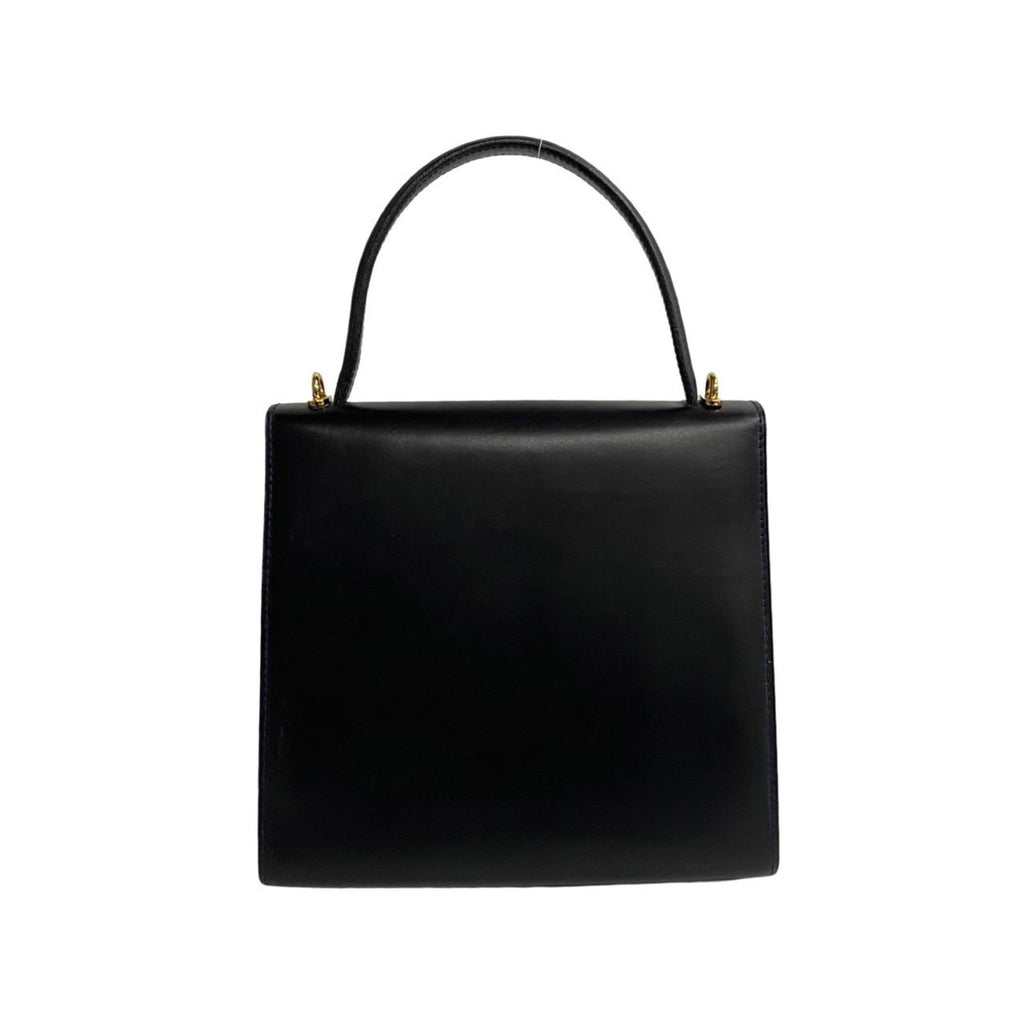 Celine Navy Leather Handbag Shoulder Bag Tote Bag