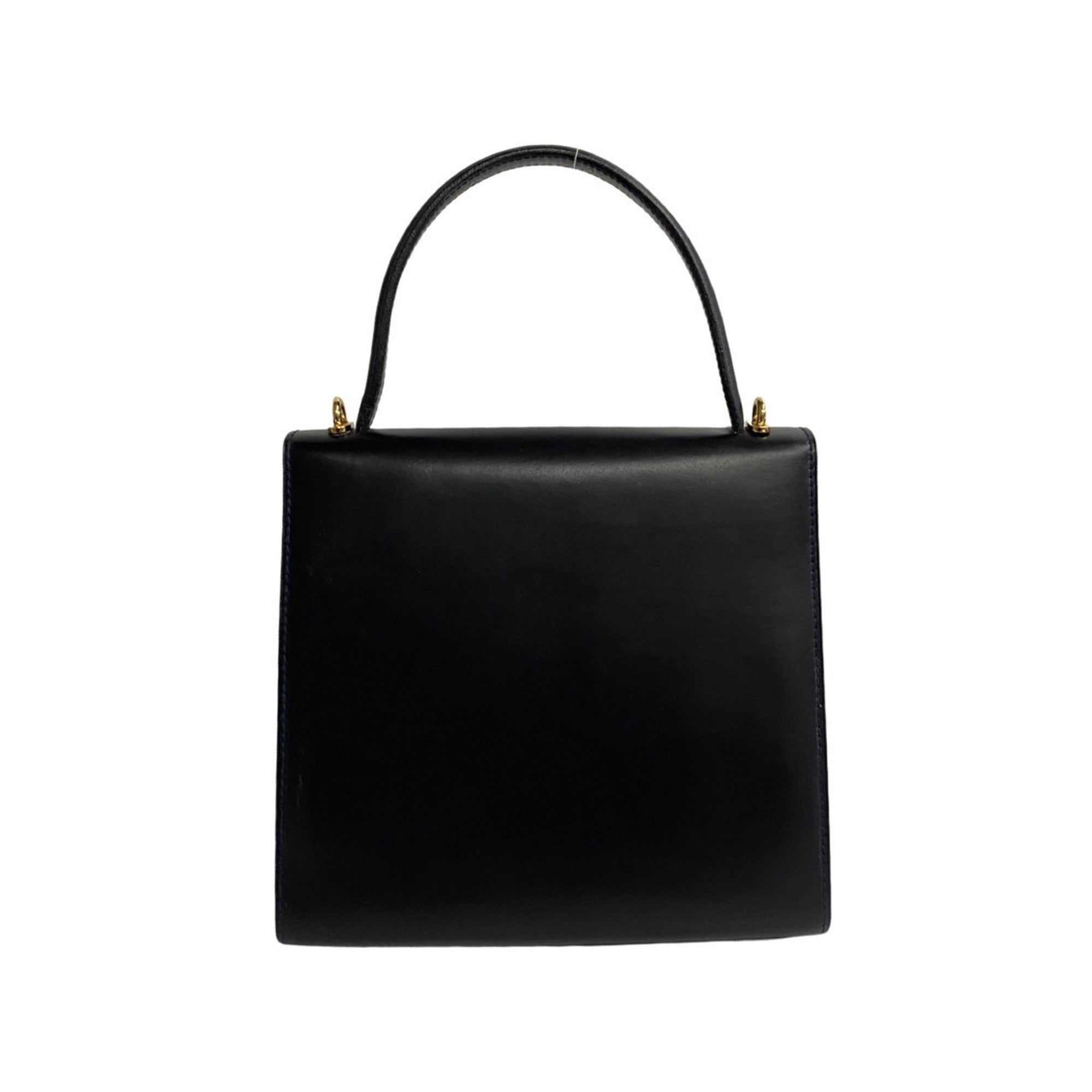 Celine Navy Leather Handbag Shoulder Bag Tote Bag