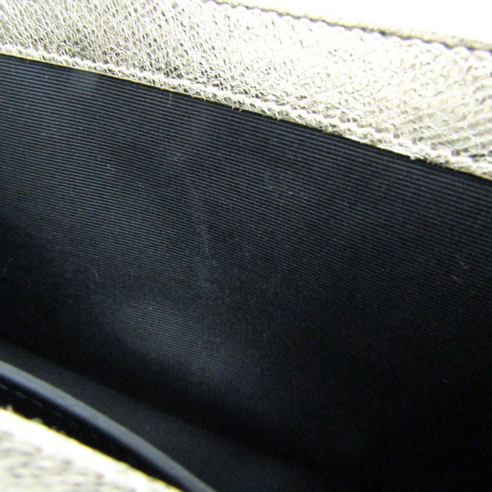 Saint Laurent Classic Monogram Crossbody Bag Calfskin Gold Leather Shoulder Bag Bag (Pre-Owned)