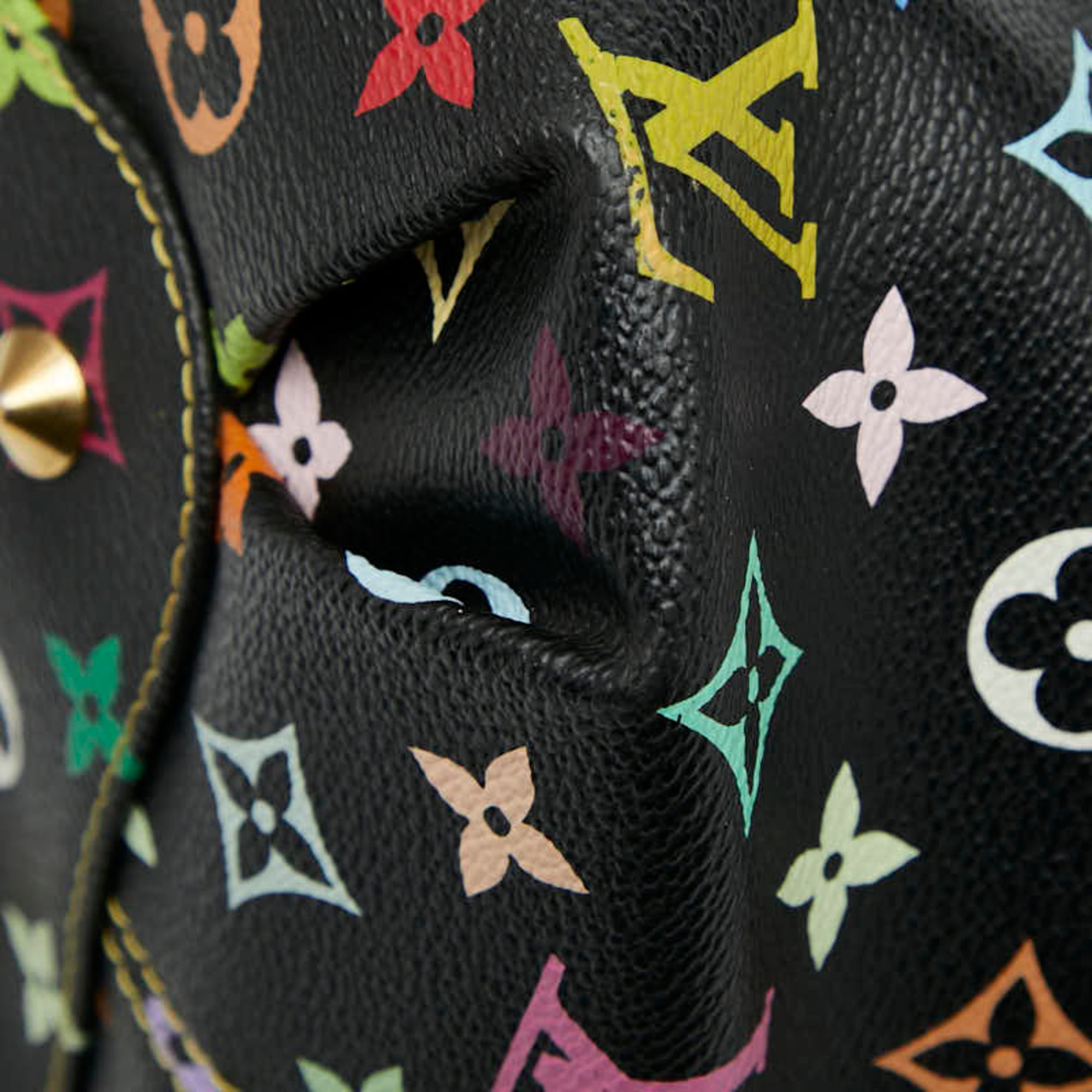 Louis Vuitton Black Multi-Color Noir Pvc Leather Shoulder Bag Tote Bag