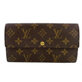 Louis Vuitton Brown Leather Wallet (Tri-Fold)