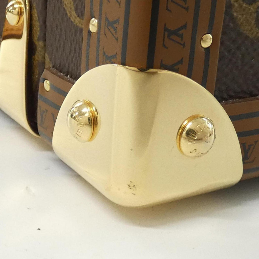 Louis Vuitton Marron Coated Canvas Handbag