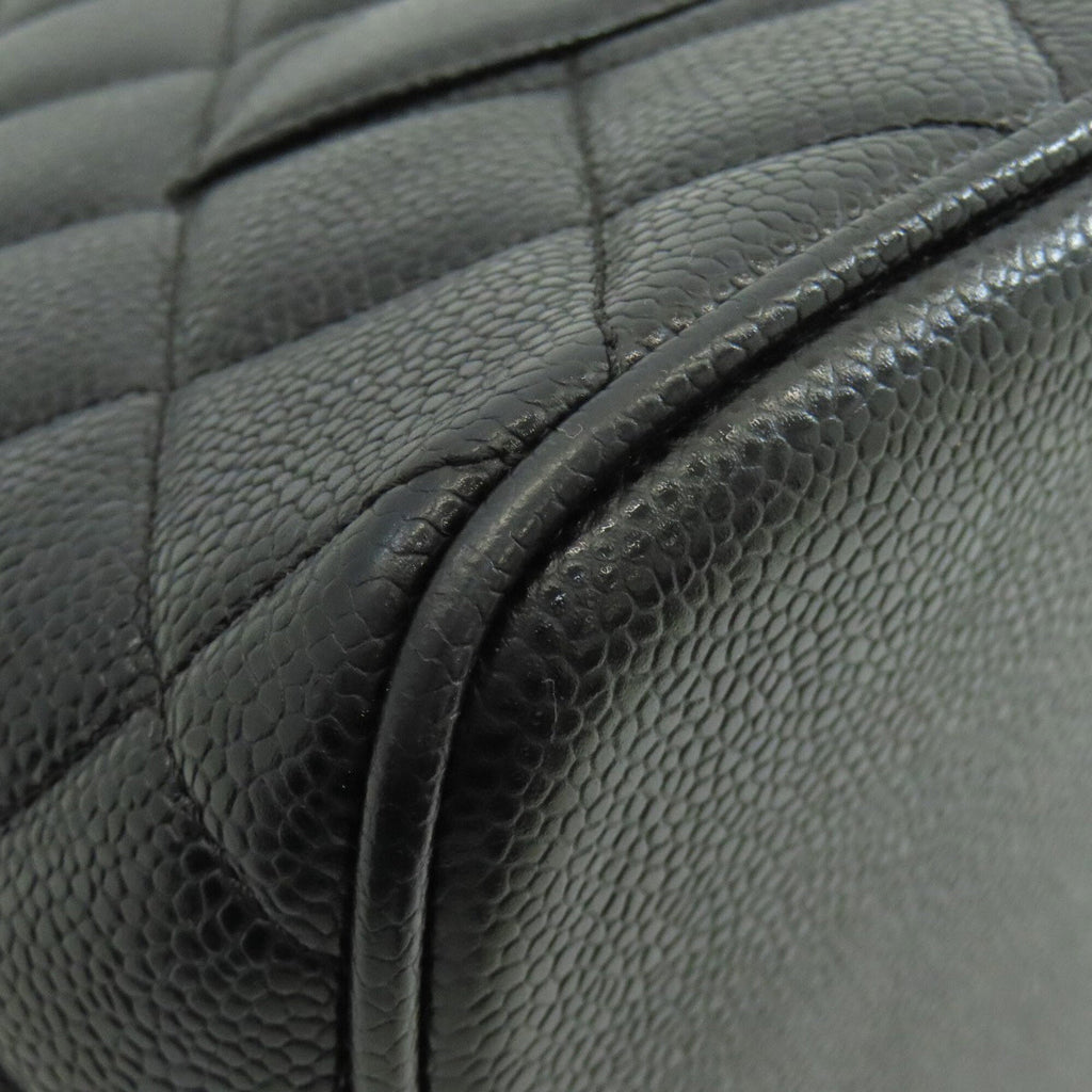 Chanel Black Leather Tote Bag