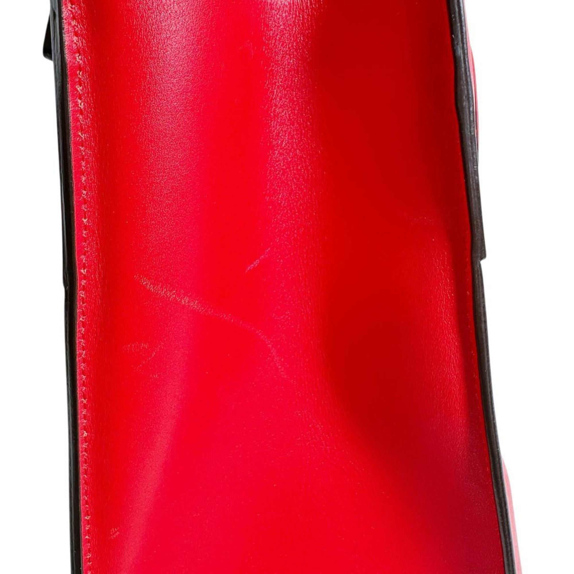 Louis Vuitton Red Color Leather Handbag