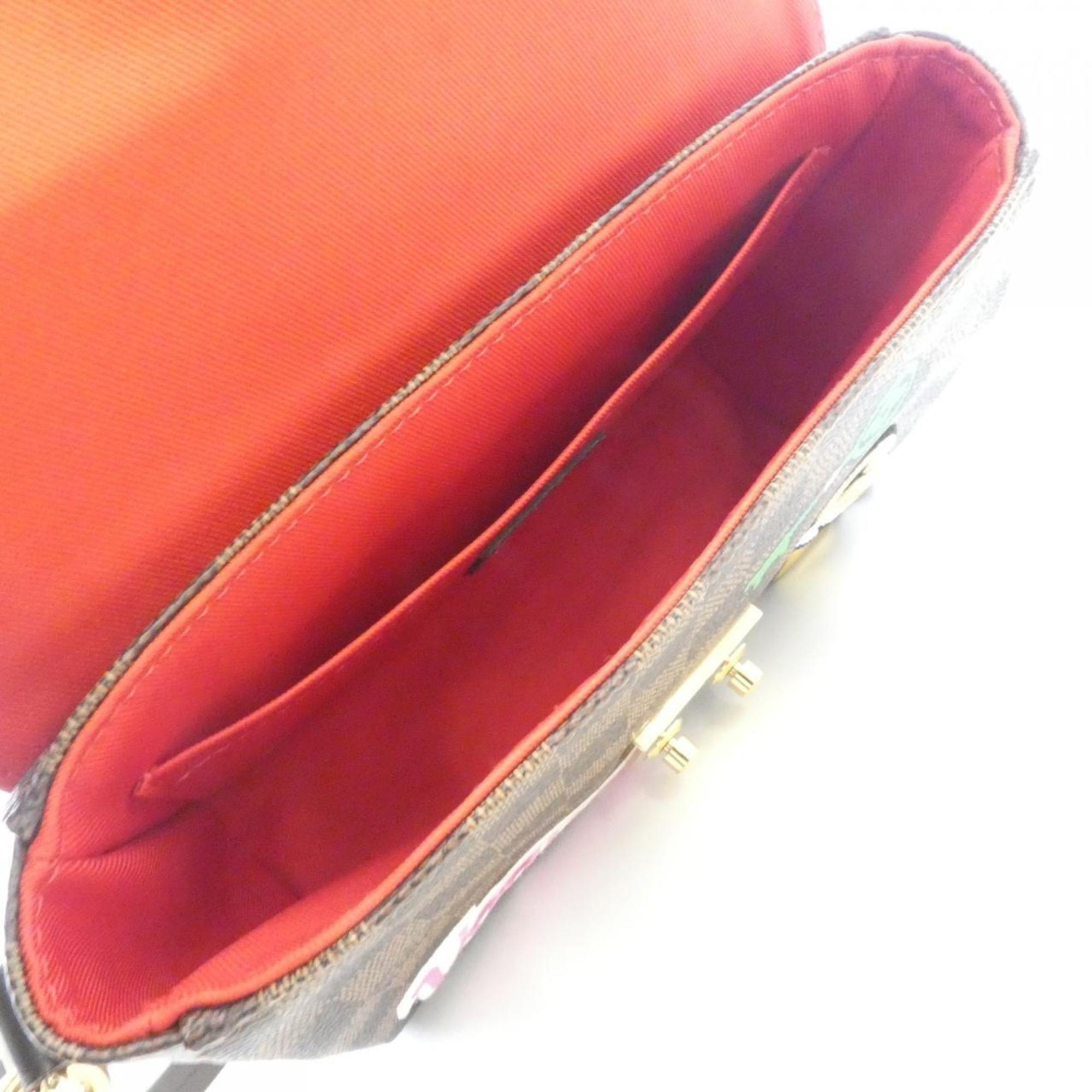 Louis Vuitton Ebene Coated Canvas Spangles Handbag