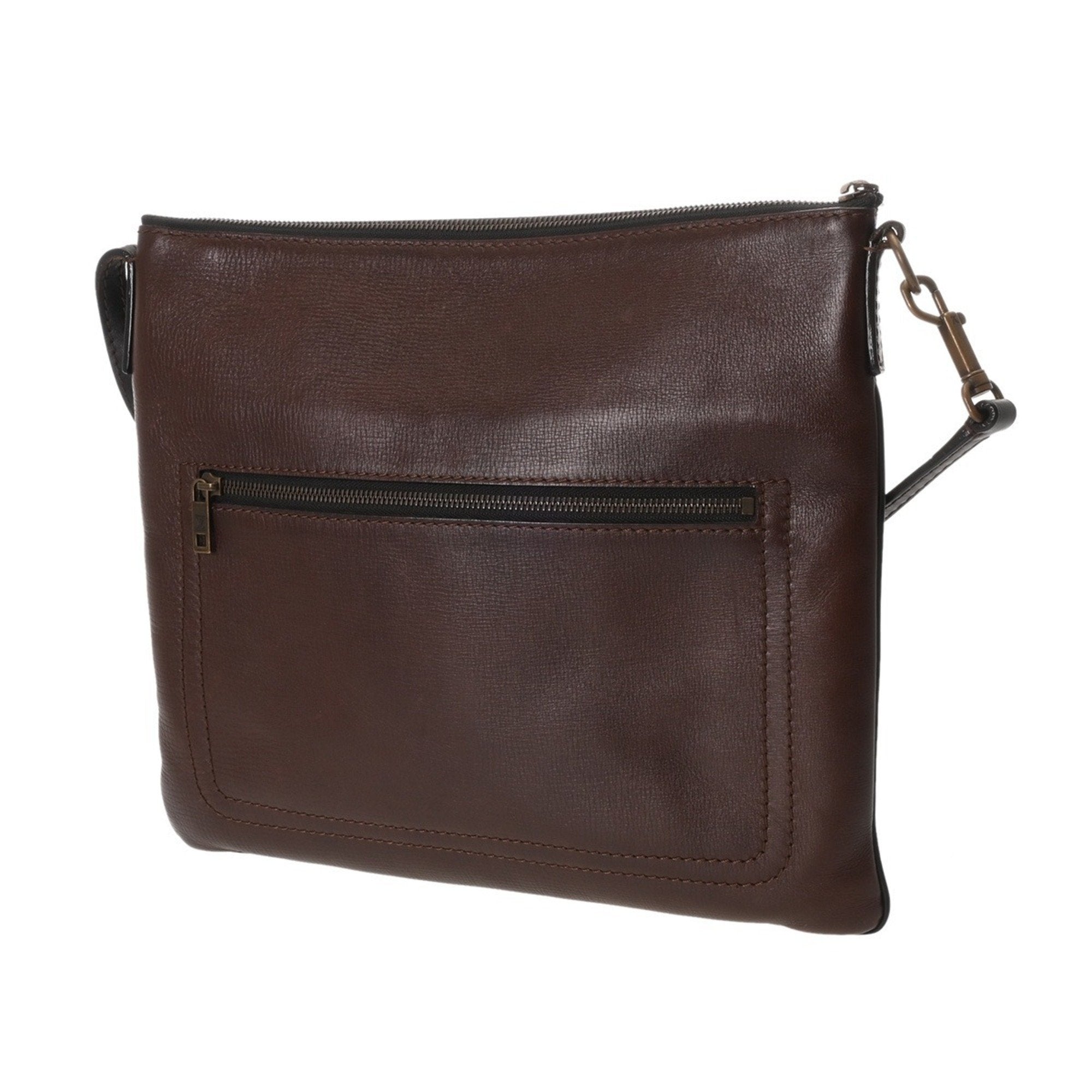 Louis Vuitton Coffee Utah Leather Shoulder Bag