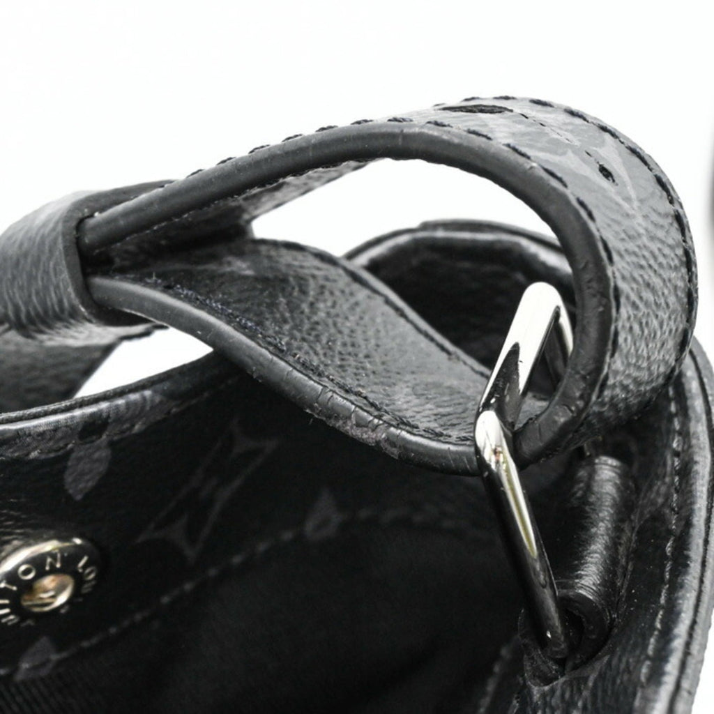 Louis Vuitton Black Noir Taigarama Monogram Shoulder Bag Tote Bag