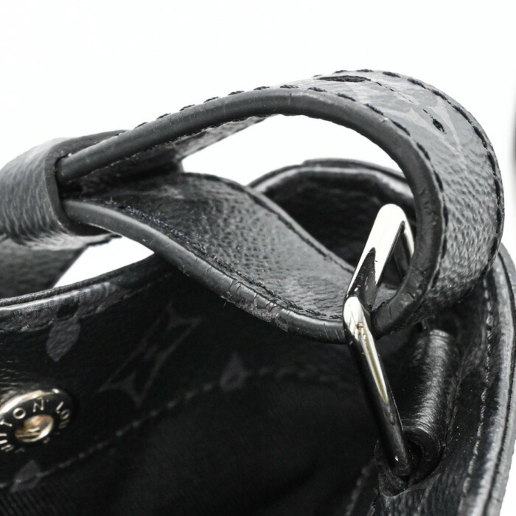 Louis Vuitton Black Noir Taigarama Monogram Shoulder Bag Tote Bag