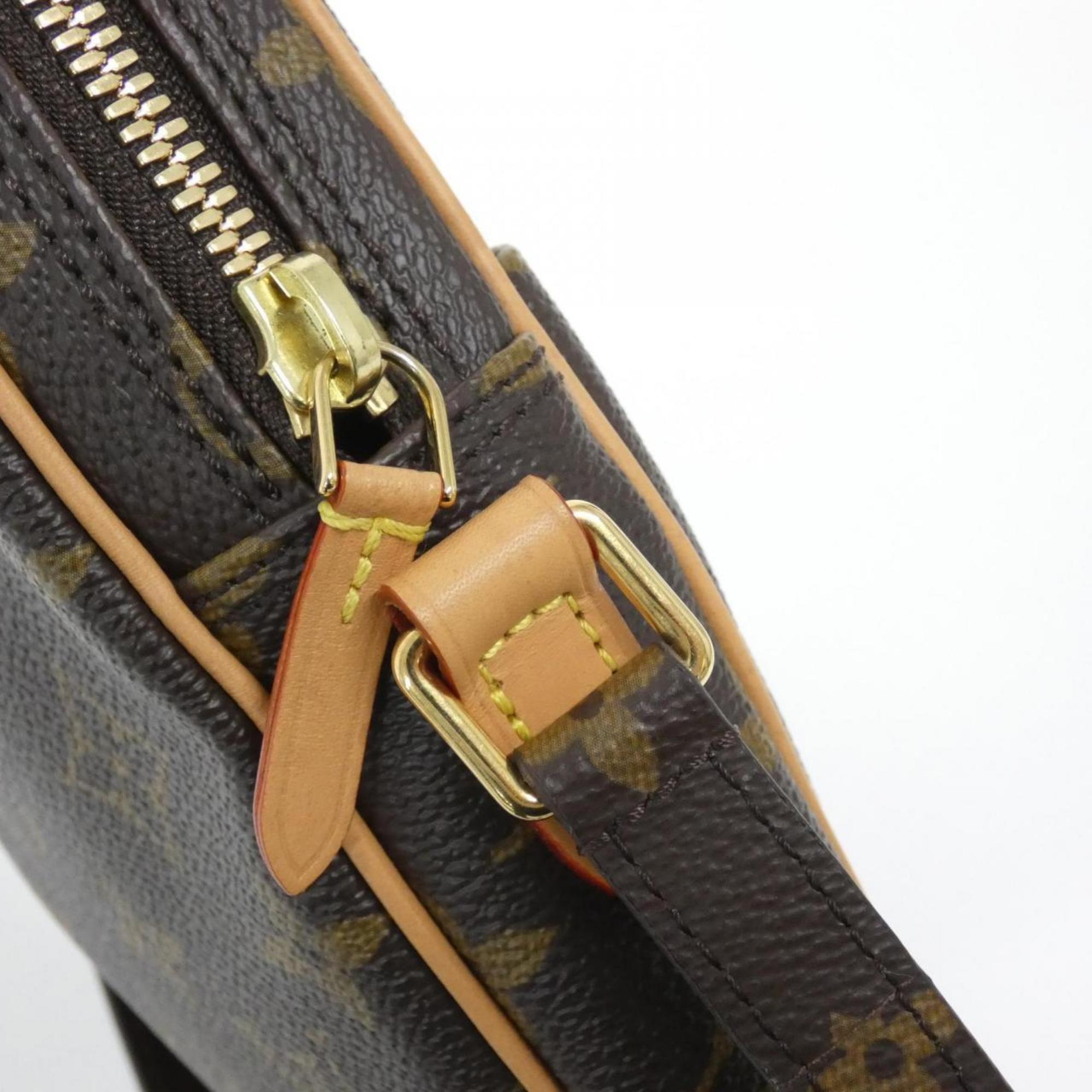 Louis Vuitton Marron Coated Canvas Shoulder Bag