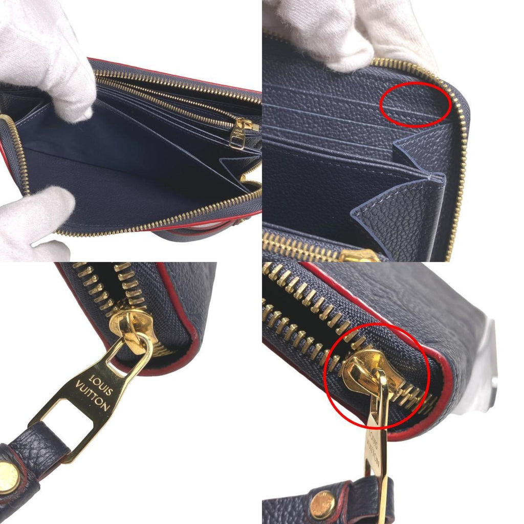 Louis Vuitton Marine Rouge Monogram Empreinte Long Wallet