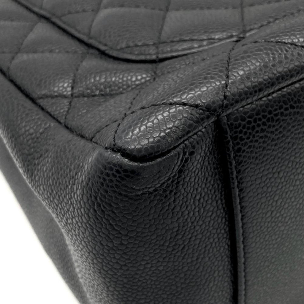 Chanel Black Grained Calfskin Tote Bag