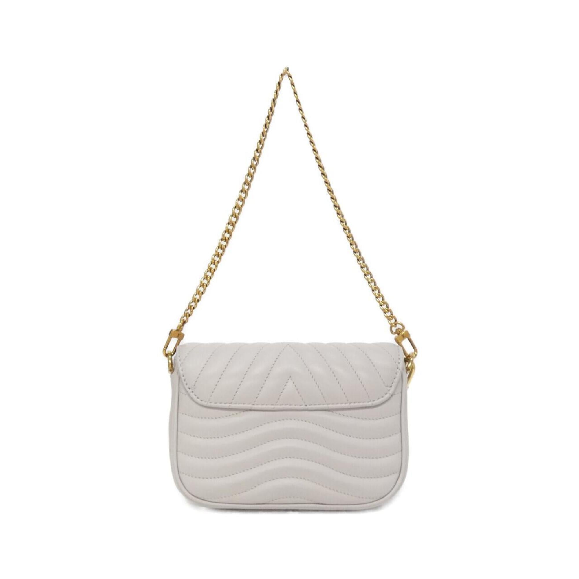 Louis Vuitton Beige Leather Pochette Shoulder Bag