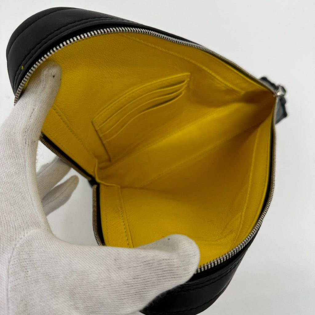 Balenciaga Black Leather Pouch