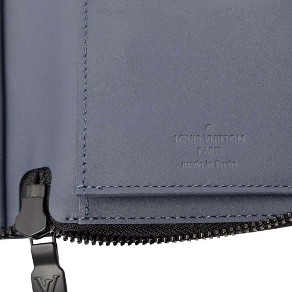 Louis Vuitton Monogram Shadow Blue Monogram Navy Monogram Shadow Long Wallet