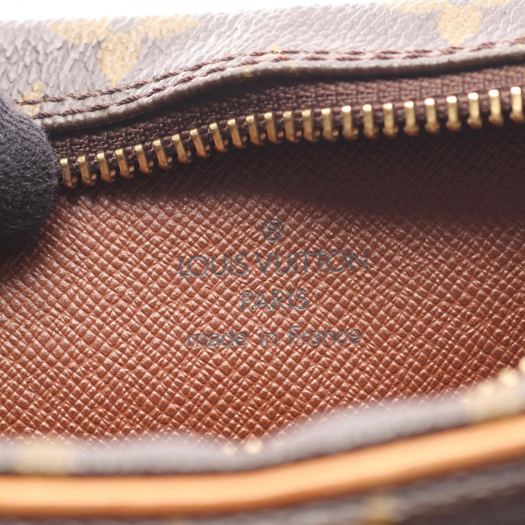 Louis Vuitton Brown Coated Canvas Leather Shoulder Bag