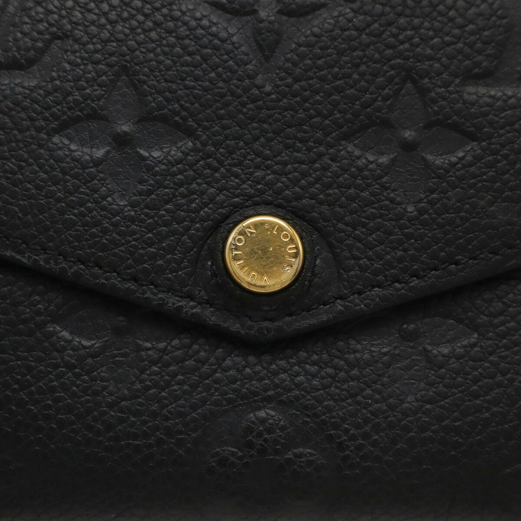 Louis Vuitton Black Noir Monogram Empreinte Leather Coin Purse/Coin Case
