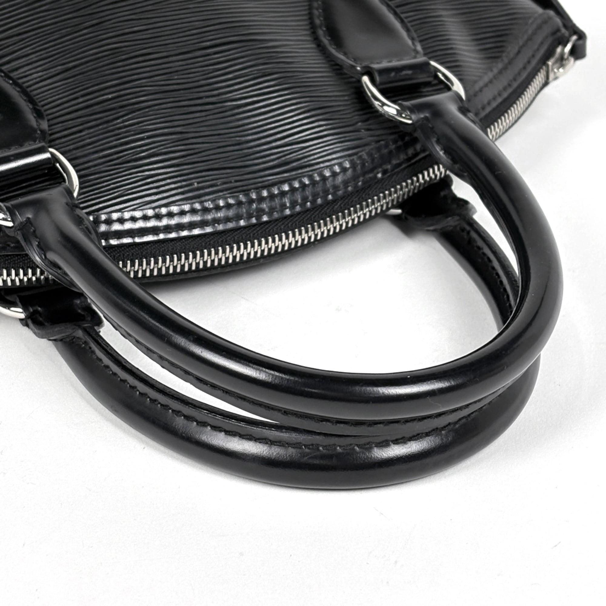 Louis Vuitton Black Noir Epi Leather Handbag