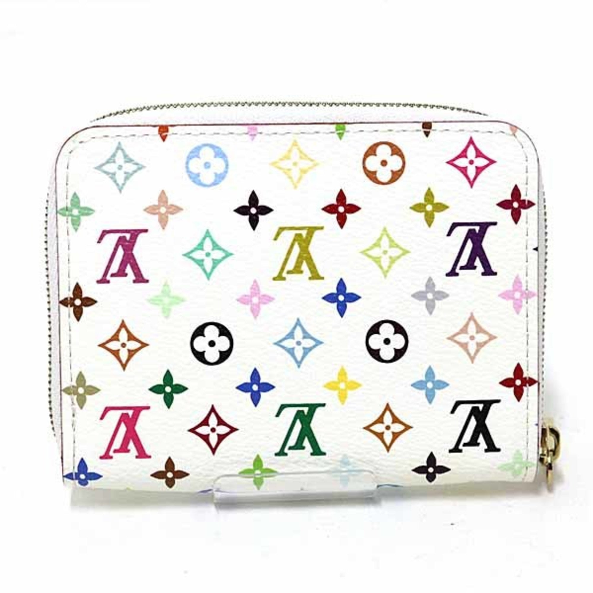 Louis Vuitton Blanc Multi-Color Monogram Multicolore Coin Purse/Coin Case