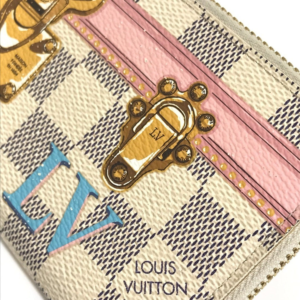Louis Vuitton Damier Damier Azur White Damier Azur Long Wallet