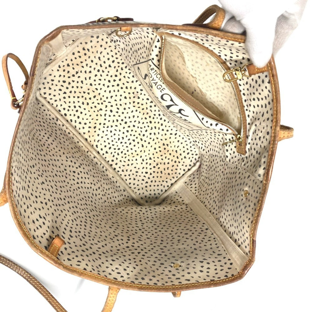 Louis Vuitton Brown Monogram White Monogram Shoulder Bag Tote Bag