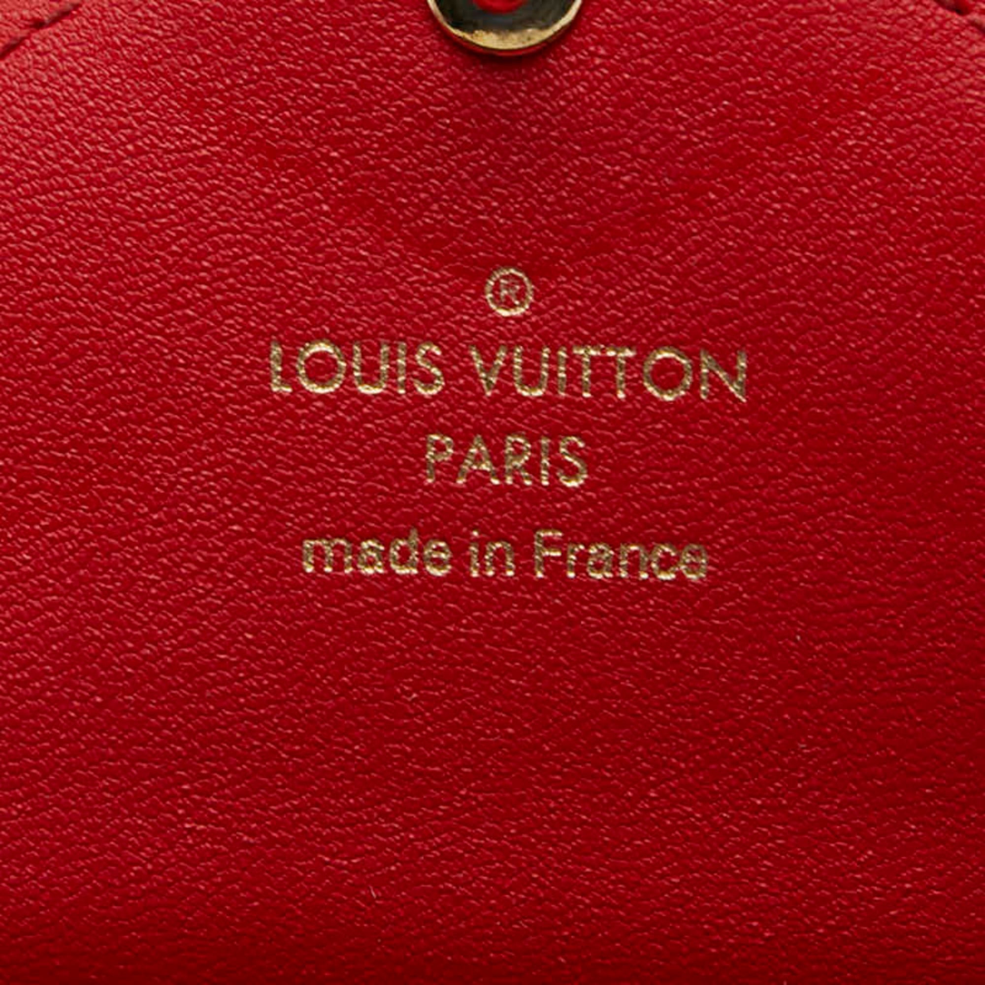 Louis Vuitton Monogram Brown Red Color Pvc Leather Pochette