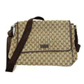 Gucci Gg Canvas Beige Gg Canvas Leather Handbag Shoulder Bag (Pre-Owned)